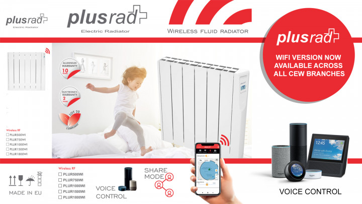 PlusRad WiFi Electric Radiators Now Available